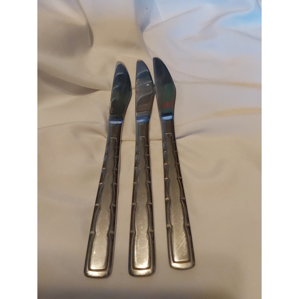 Stanley Roberts Cheer Stainless Lot‎ of 3 Dinner Cutlery Flatware 689159